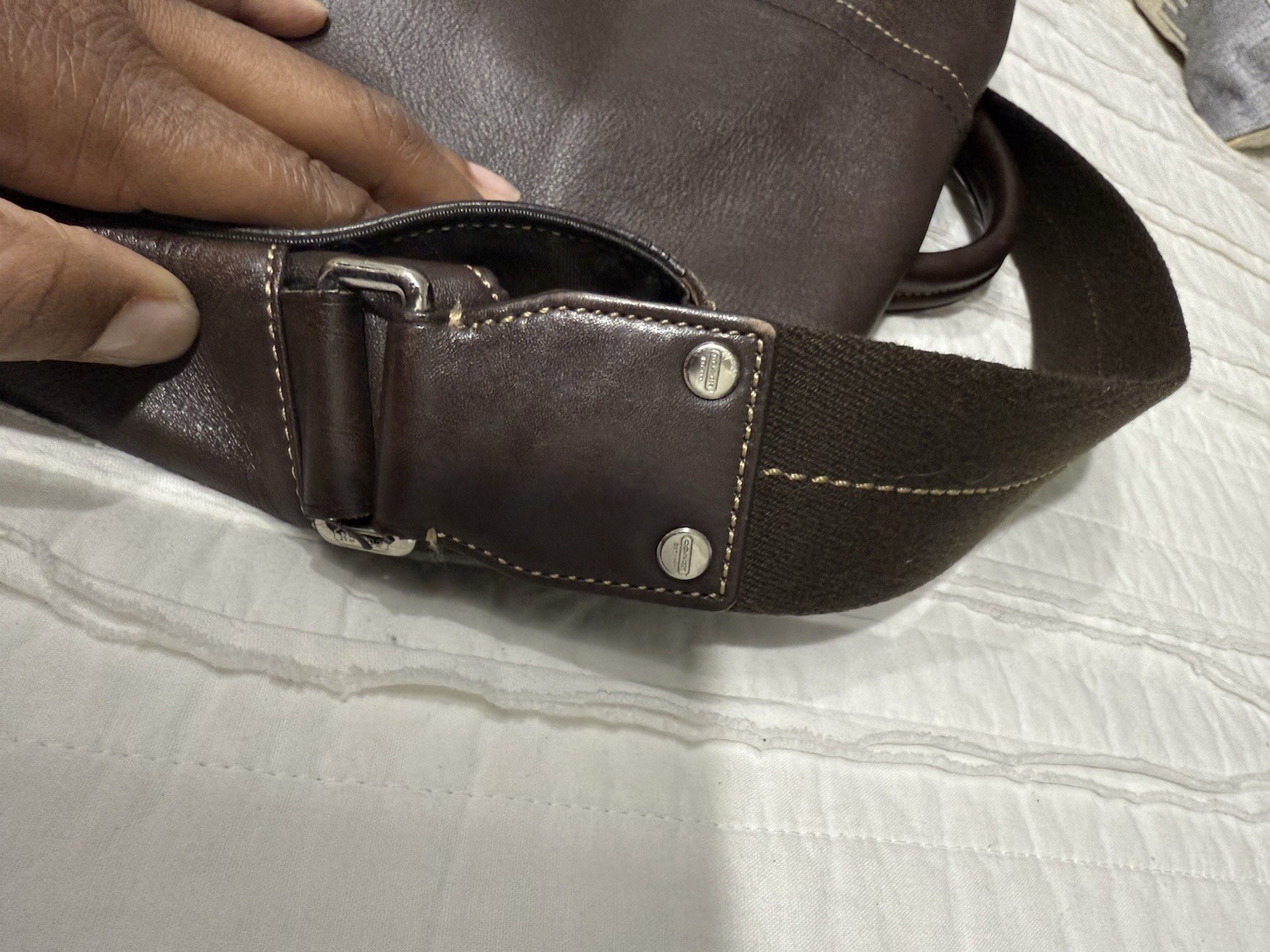 Coach Leather Classic Legacy Satchel/Messenger bag