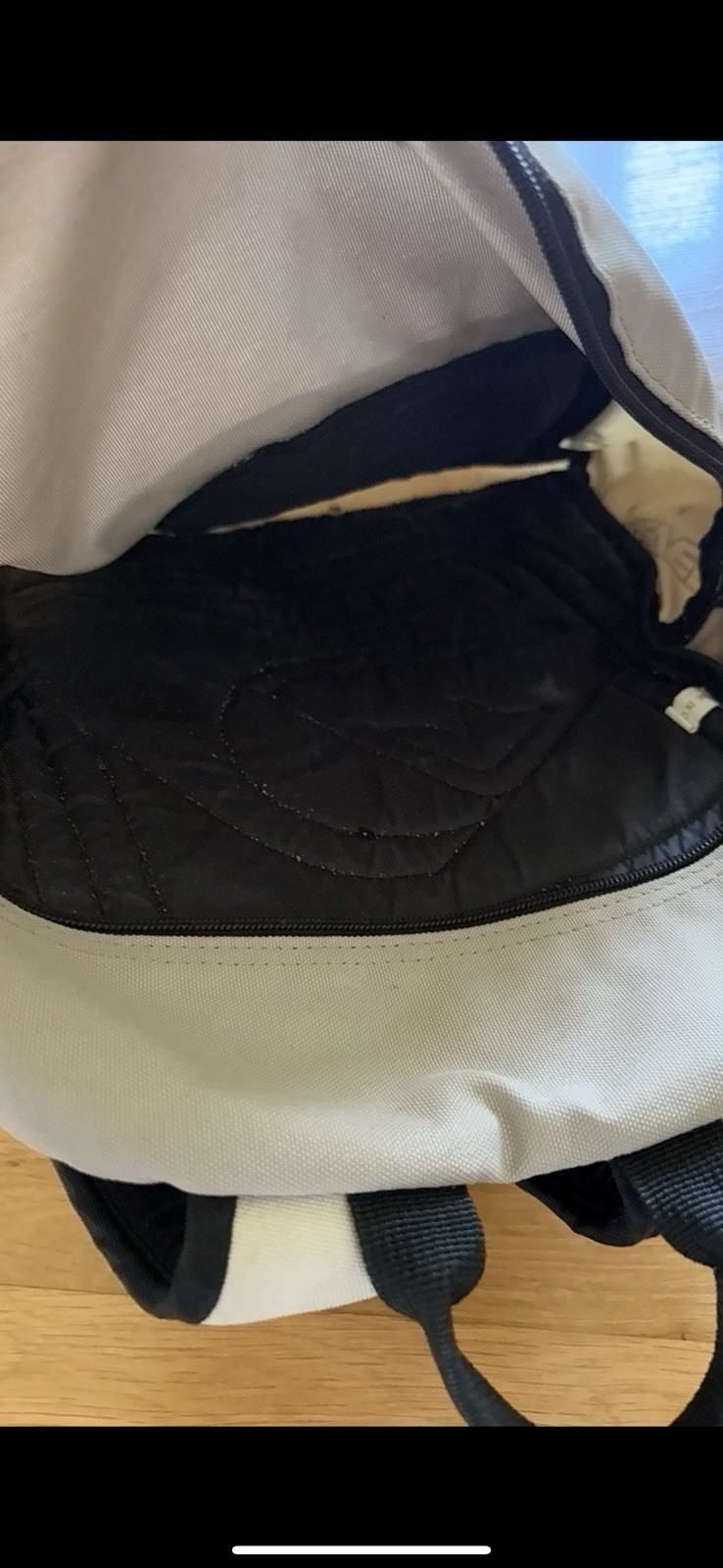 Quiksilver Beige Brown Black Medium Backpack Men’s Adjustable Strap Pockets