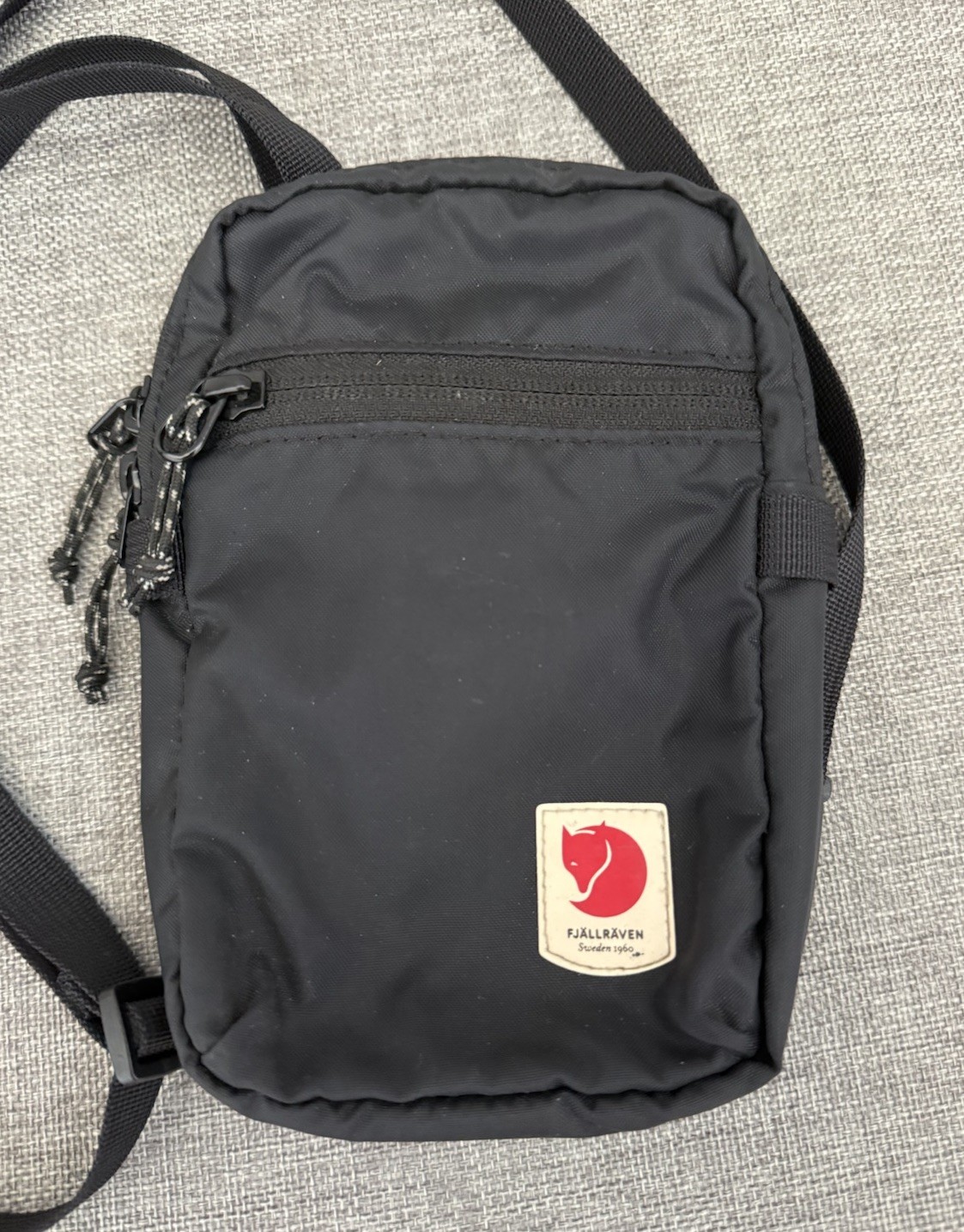 Fjallraven High Coast Pocket Bag Cross Body Black Unisex Belt Loop