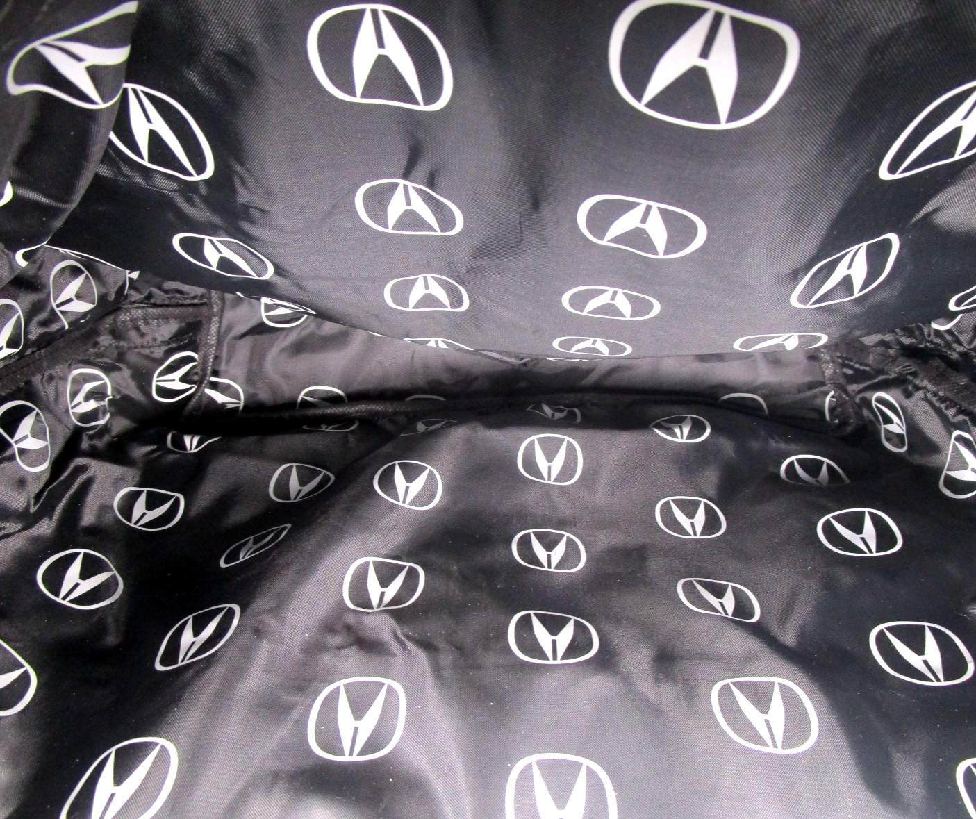 NEW~ACURA Gray/Black Silver Logo Messenger Bag Crossbody/Double Handles~20″x14″