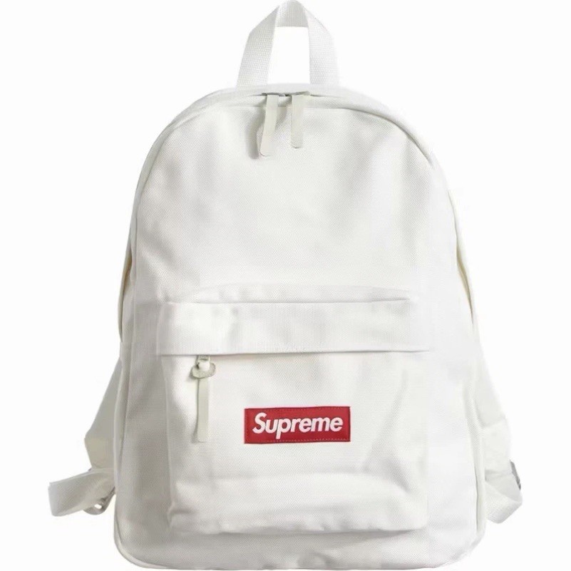 FW20 SUPREME CANVAS BACKPACK WHITE BOX LOGO NEW