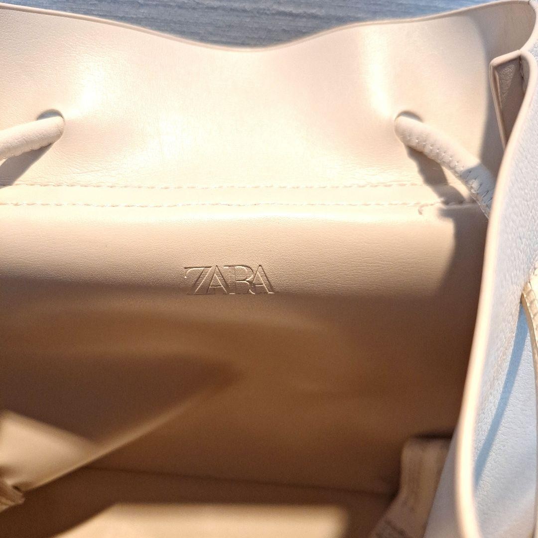 ZARA White Beige Stylish Bag