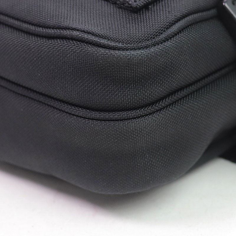 BALENCIAGA Army Messenger Bag Black Nylon Canvas Crossbody Shoulder Bag