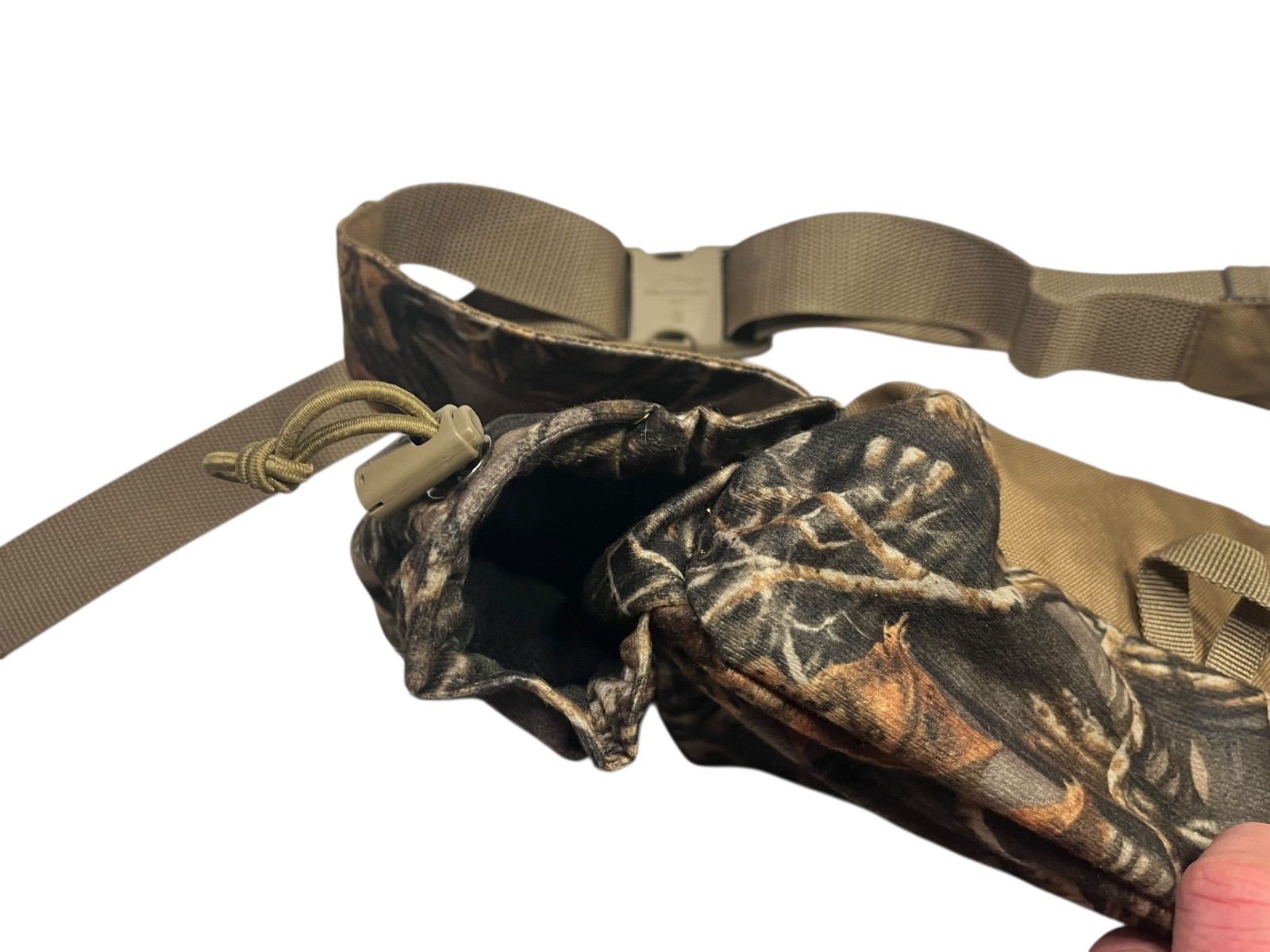 CABELA’S Brown/Green RealTree CAMO WAIST BAG Hunting Fishing Hike Gym Fanny Pack