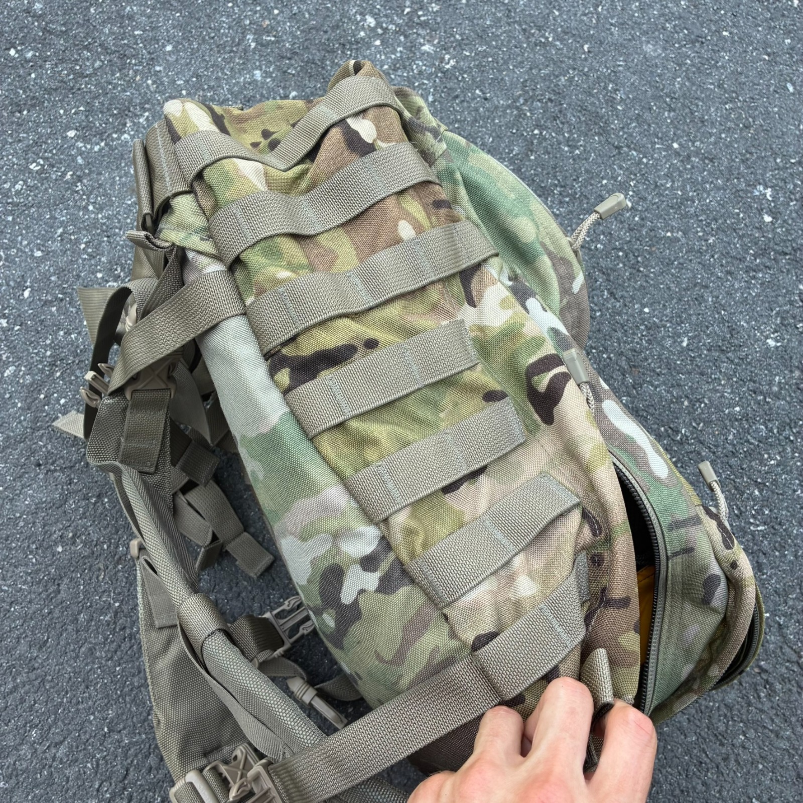 Spec-Ops Brand T.H.E. Pack Tactical Backpack Multicam OCP Yellow Lining USA