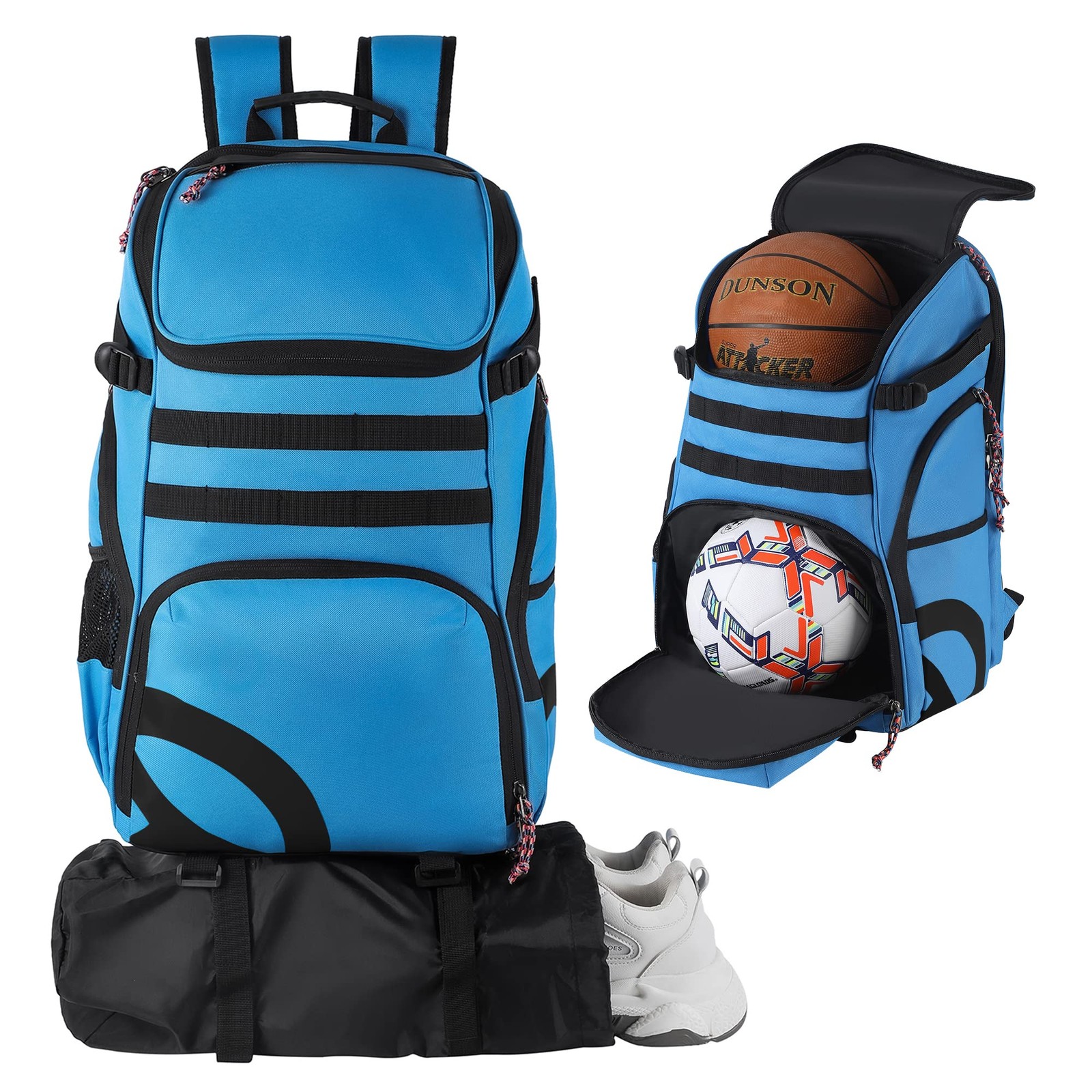 Basketball Bag Backpack with Ball Holder Multi-Sport Backpack for Soccer Voll…