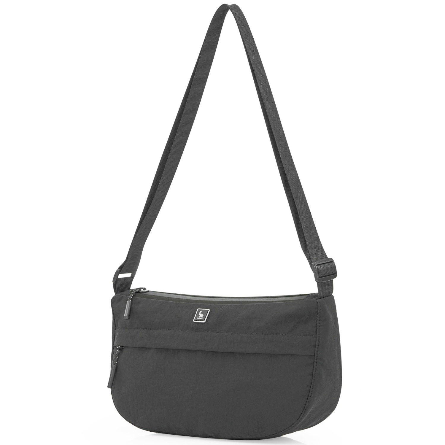 OIWAS Crossbody Bag Lightweight Adjustable Sling Bag Men Women Crecent Bag Black