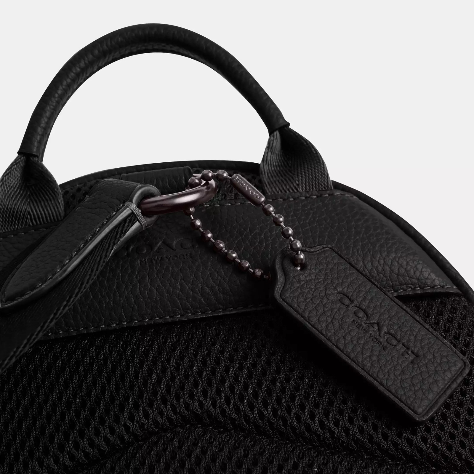 NWT Coach CP162 Charter Pack Soft Polished Pebble Leather Black
