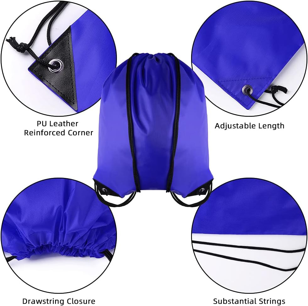 Drawstring Bags Bulk 40 Pack, Drawstring Backpack Cinch Bags for Kids & Adults,