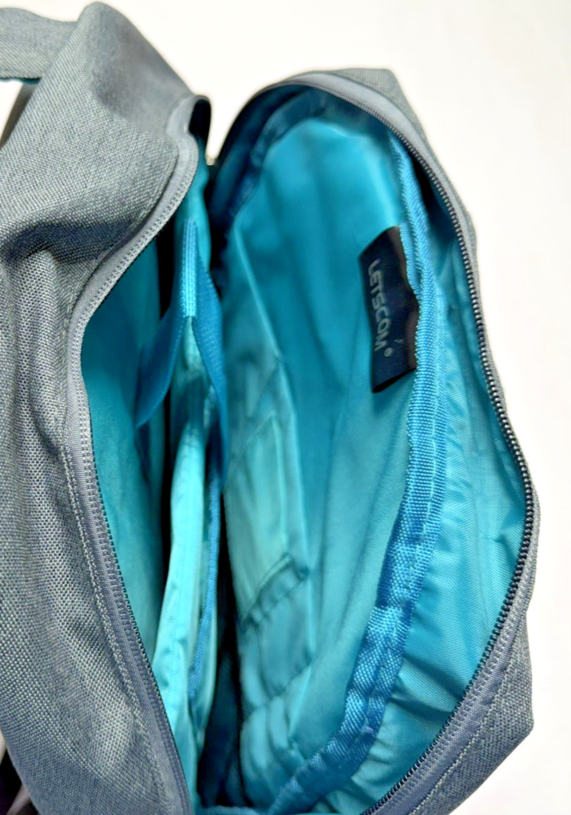 NEW Letscom Backpack Lightweight 15-Inch Laptop Carrier Travel Bag Gray NEW