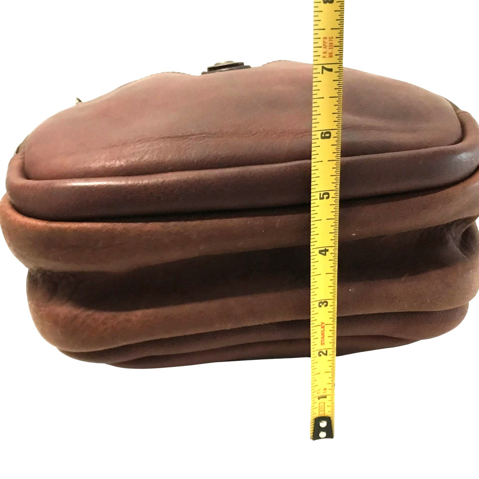 DELUTH Trading Mens Brown Buffalo Leather Crossbody Bag Adjustable