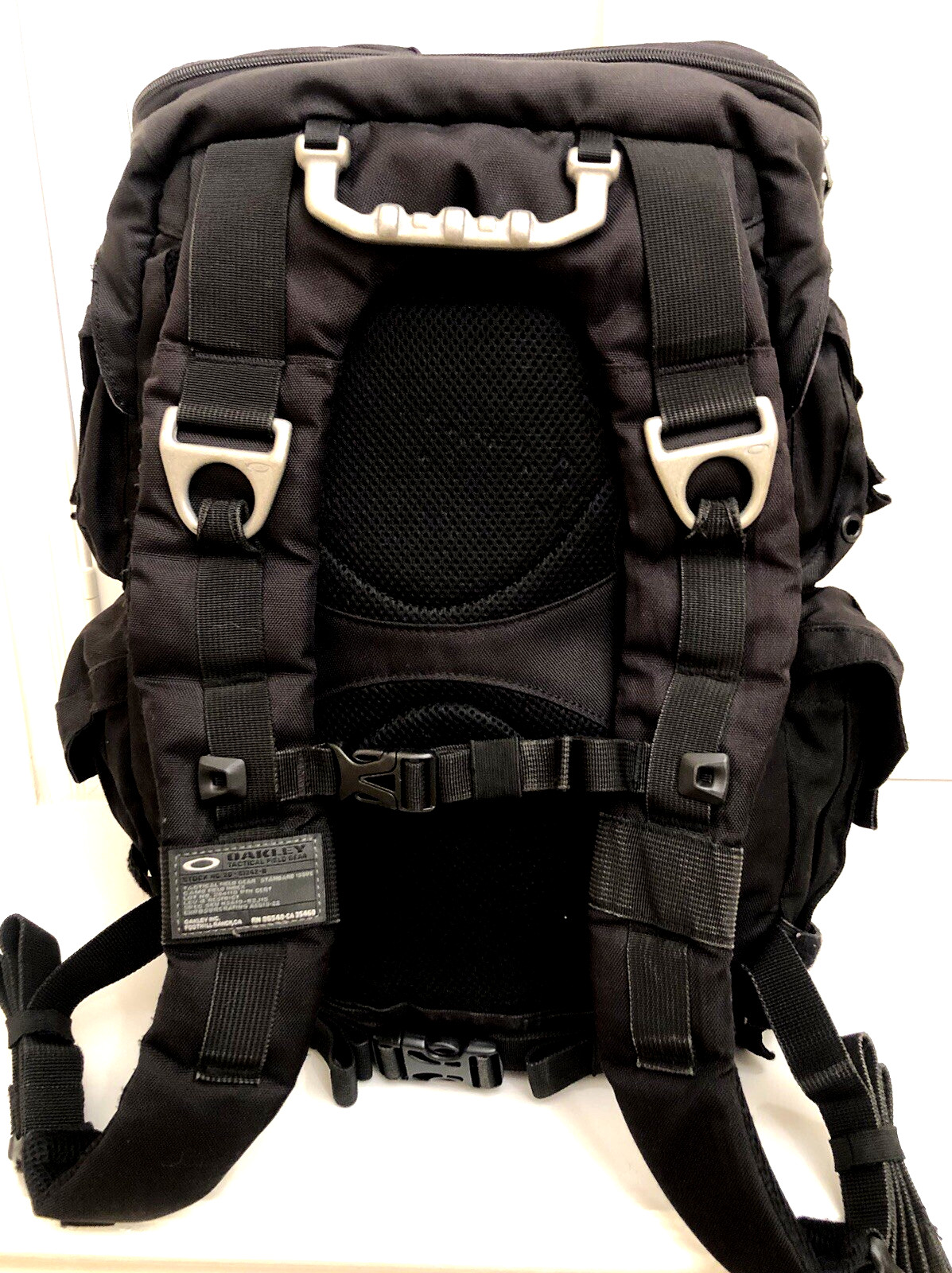 RARE OAKLEY AP MECHANISM BACKPACK Jet Black Tactical Gear Hiking Day Pack Bag
