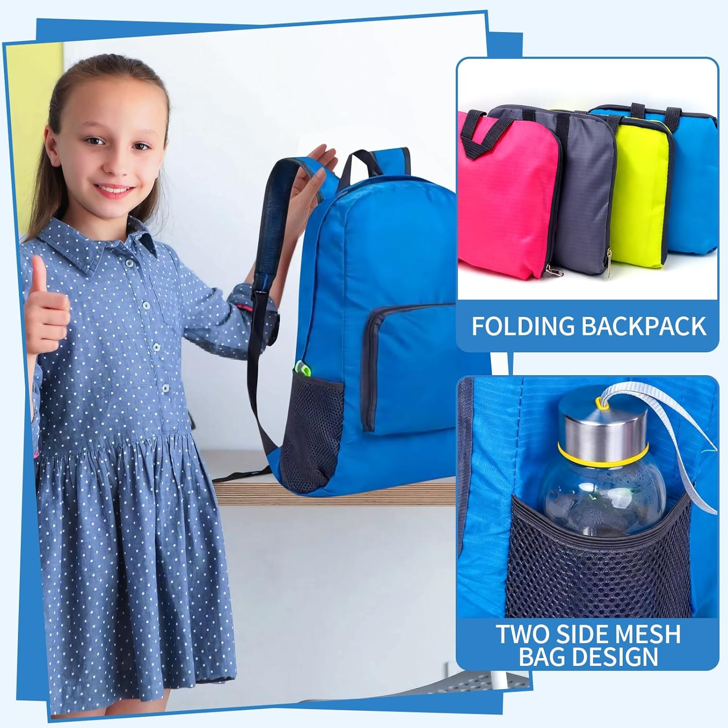 50 Pack Lightweight Foldable Backpacks – Perfect for Travel & Events