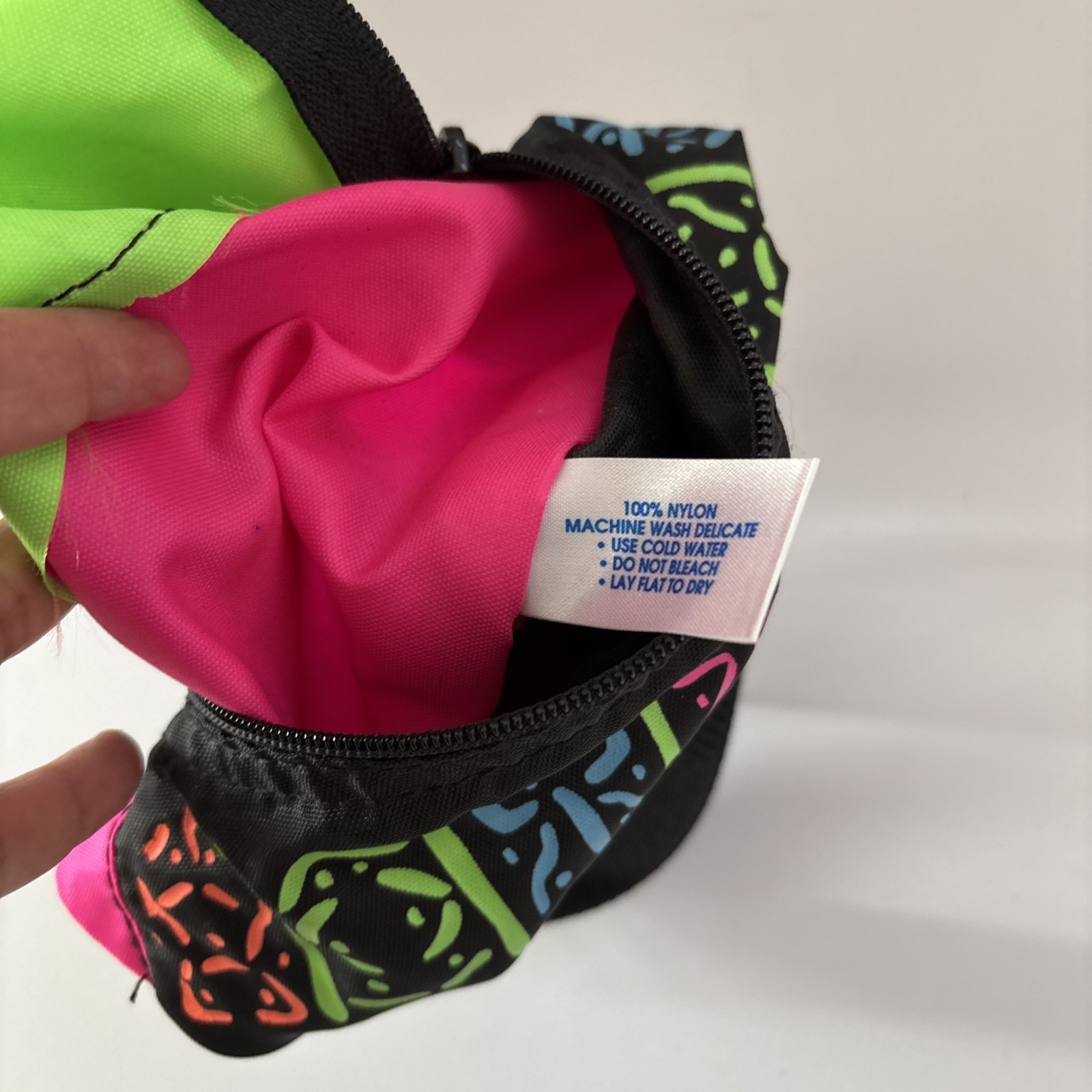 80s – 90s Vibes Fanny Pack Belt Bag Retro Neon Totally rAD! Unisex! Minor Defect