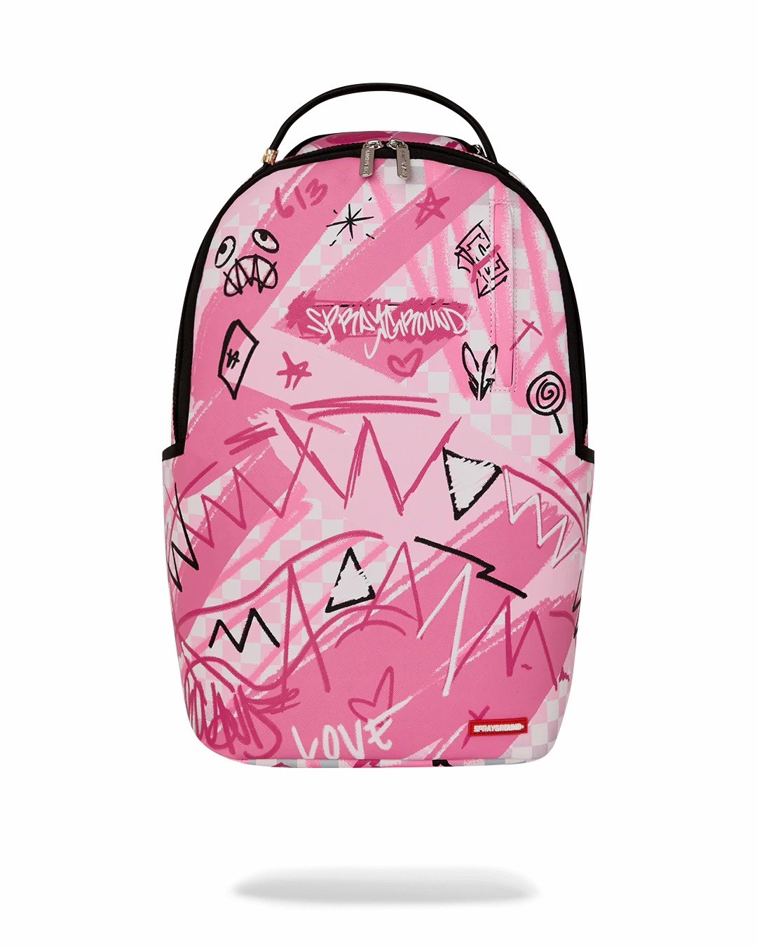SPRAYGROUND LIMITED EDITION BACKPACK BROKEN HEARTS CLUB PINK SMOKE LOVE CHECK