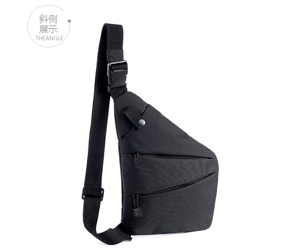 Men’s Tactical Right Shoulder Bag Camping Hunting Anti-Theft Chest Pouch Outdoor