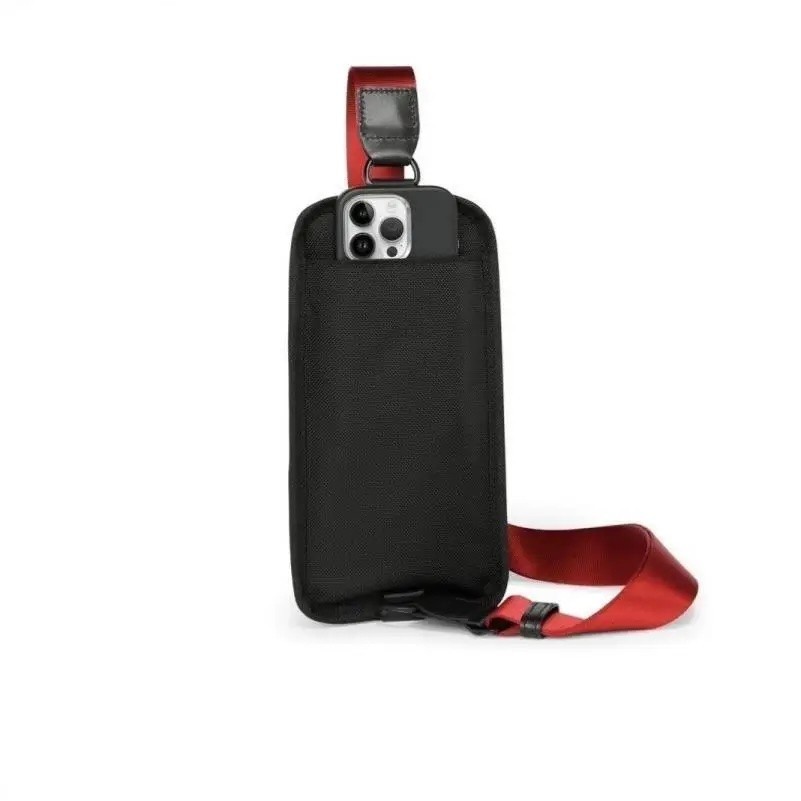 🎒 NEW TUMI Alpha Bravo Compact Sling Bag Black Red Ballistic Nylon Crossbody