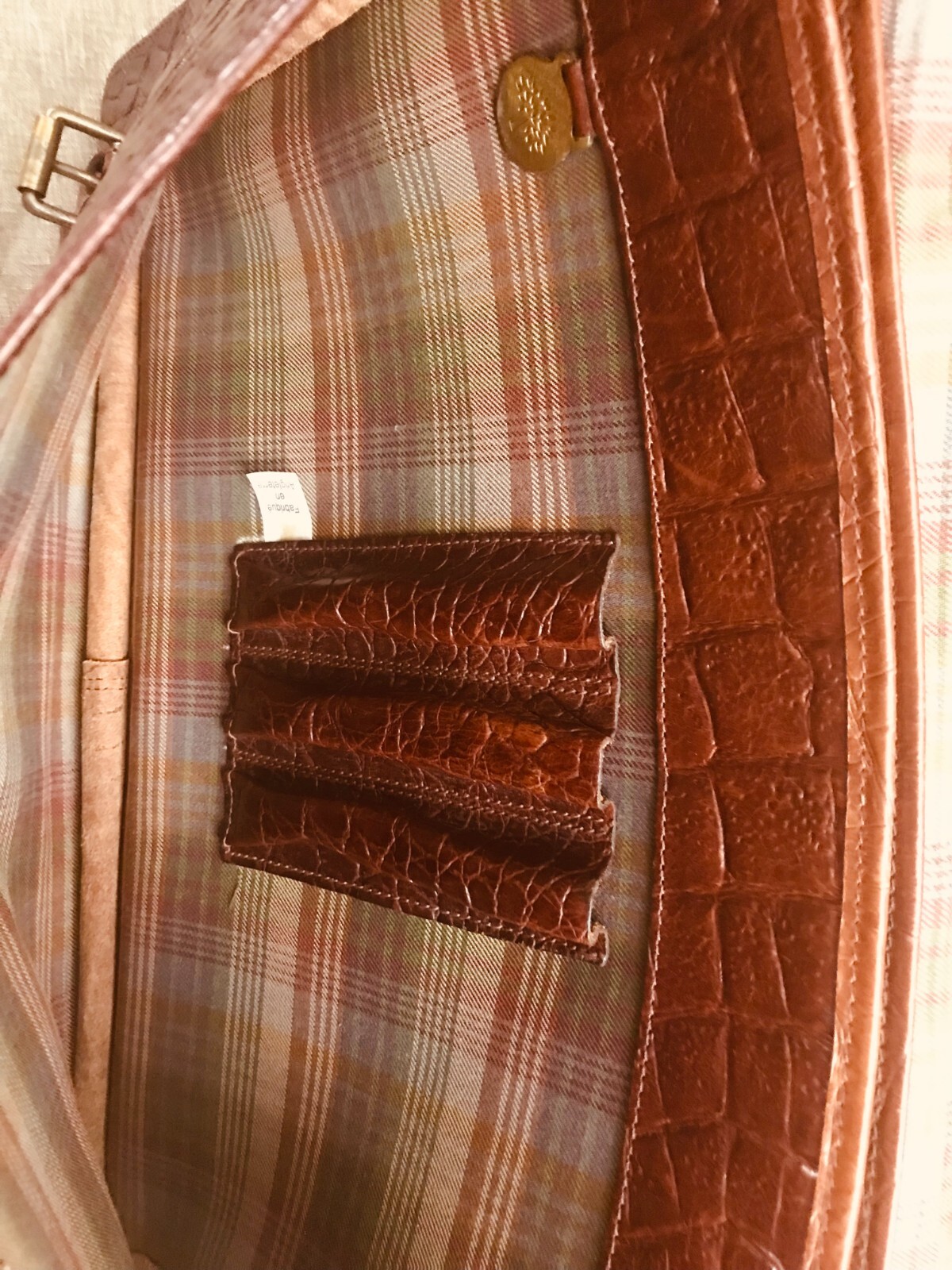 MULBERRY Vintage Brown Congo Leather Briefcase / Messenger Bag – ENGLAND