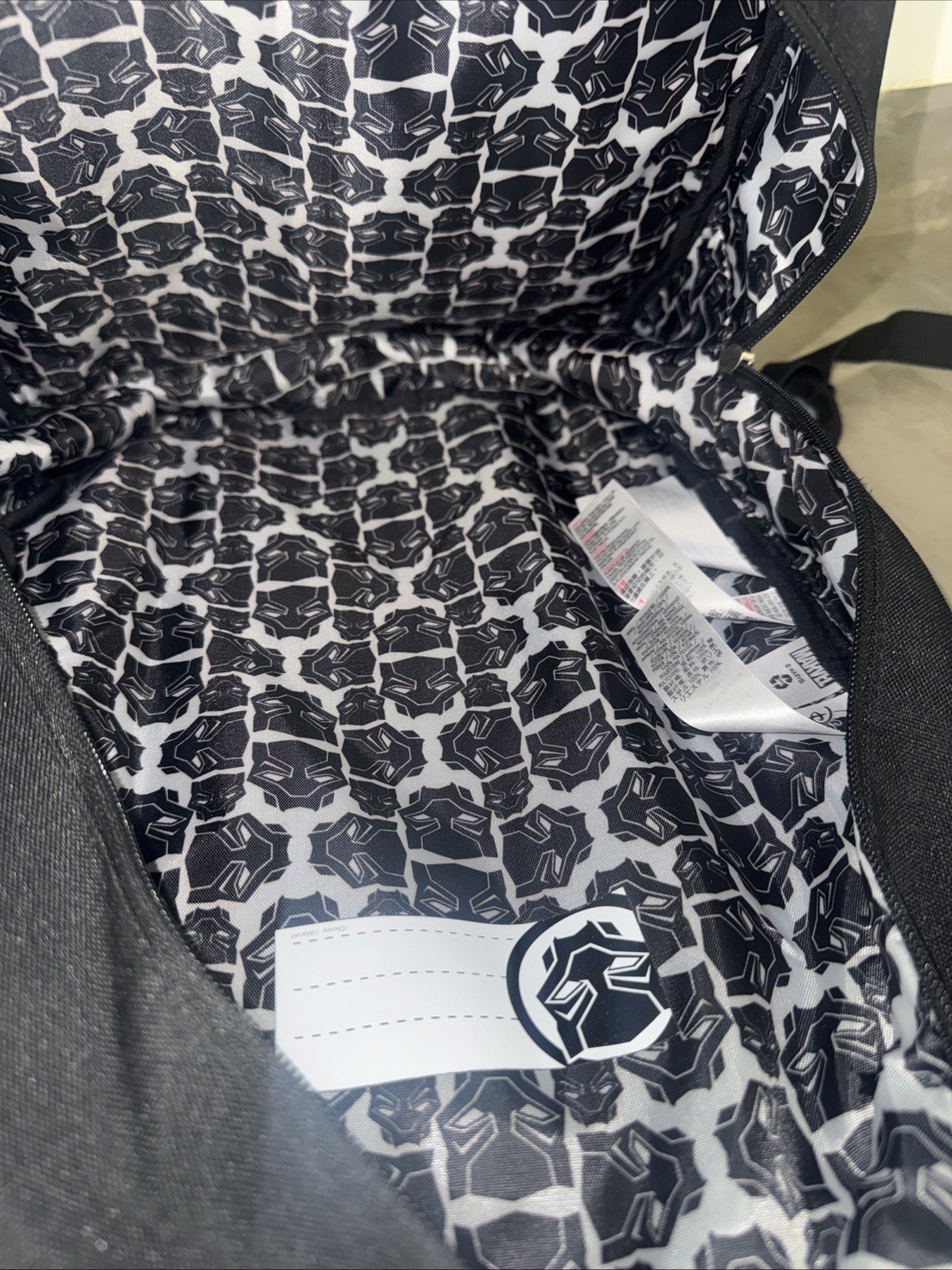 Disney Store Large 3D Black Panther Backpack Never Used See Description