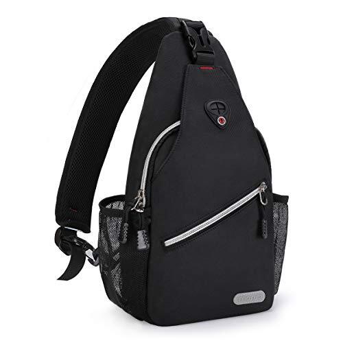 Mini Sling Backpack,Small Hiking Daypack Travel Outdoor Casual Sports Bag Black