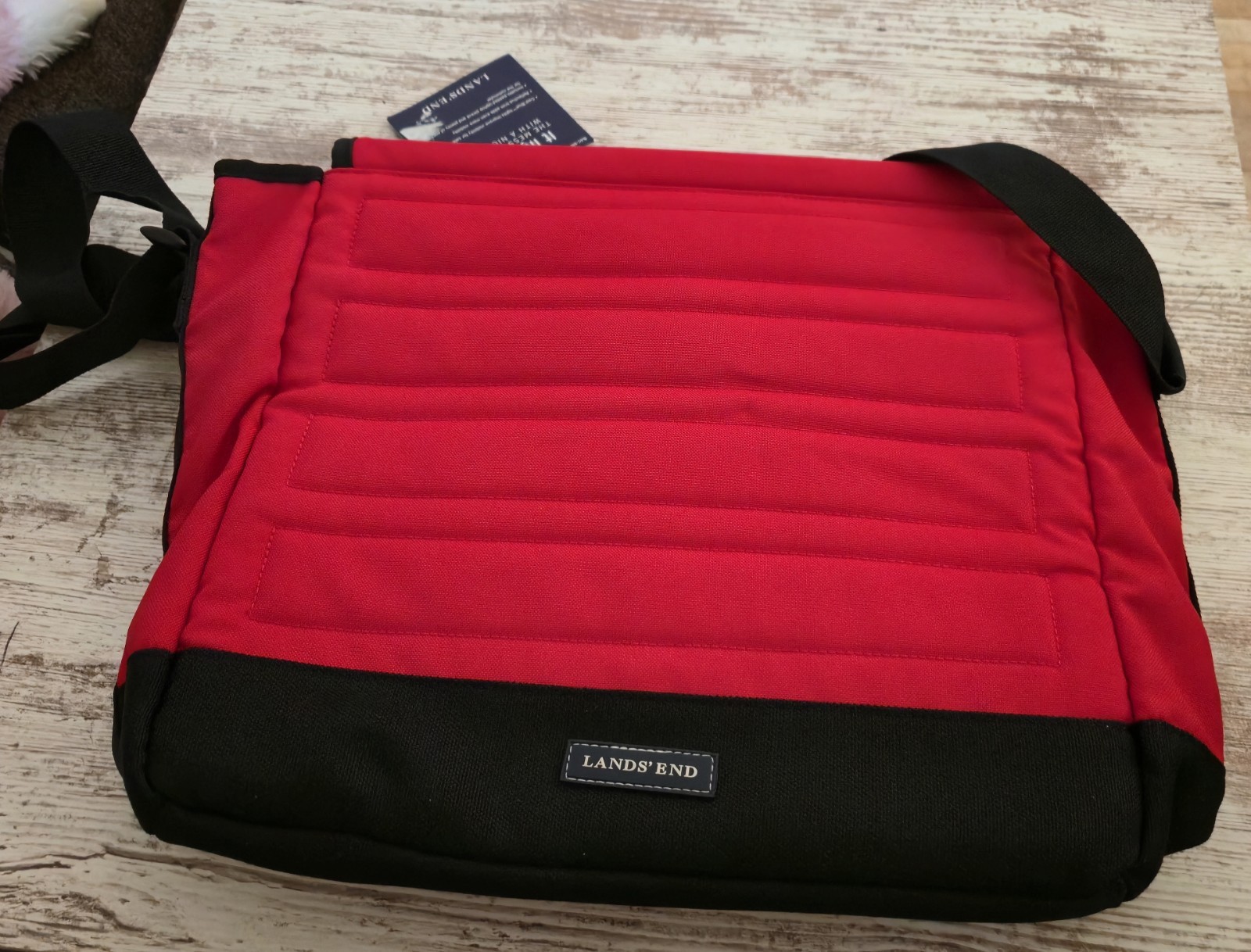 Lands’ End “Cool Blue” Light-Up Messenger Bag – See Description