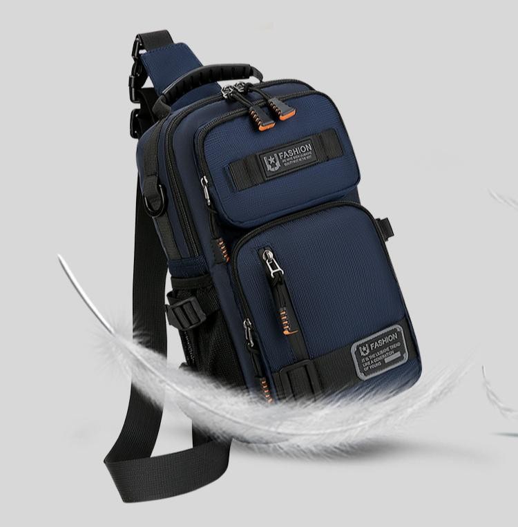 Men’s Oxford Chest Waist Pack Crossbody Bag Casual Fashion Handbag Male Travel