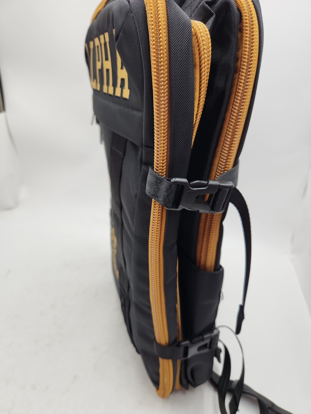 NEW Winters Industries Alpha Phi Alpha Embroidered Black and Gold Backpack