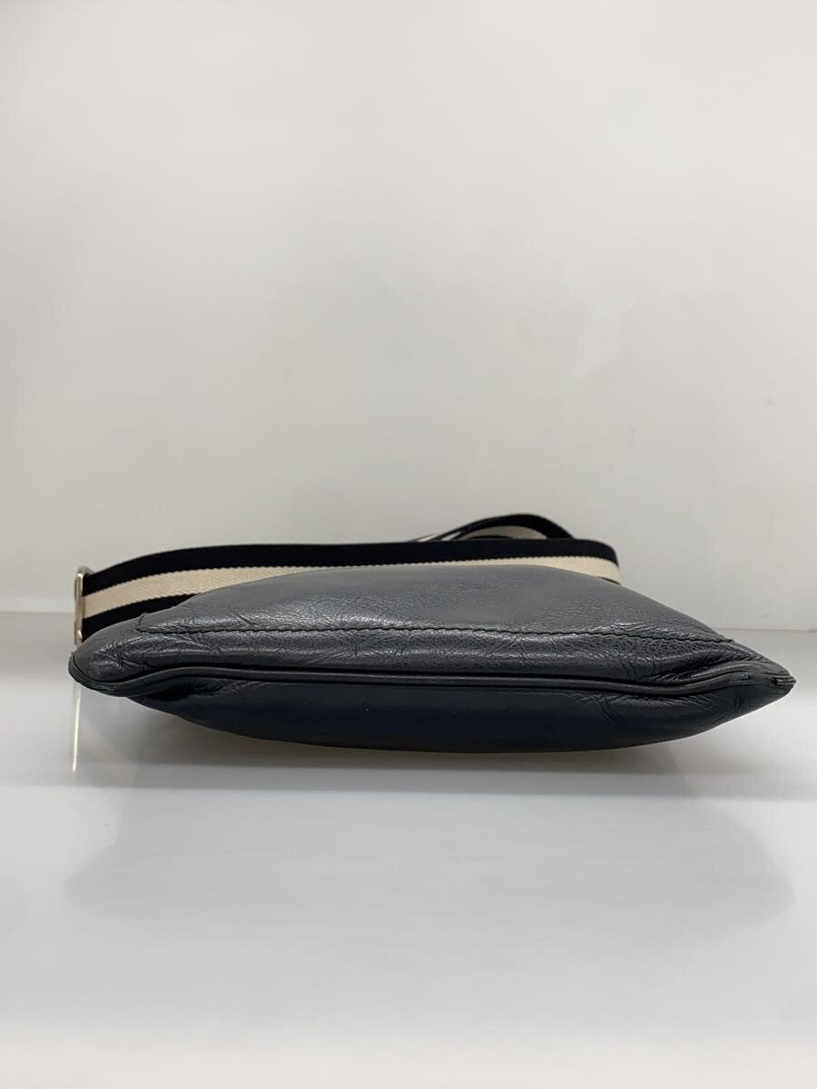 BALLY Authentic Mens Black Leather Designer Shoulder Bag Crossbody 23 x 24 cm