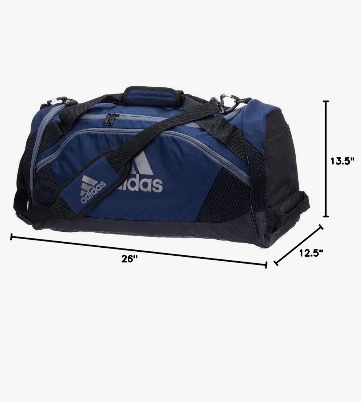 adidas Team Issue 2 Medium Duffel Bag Team Navy Blue One Size NEW FREE SHIPPING