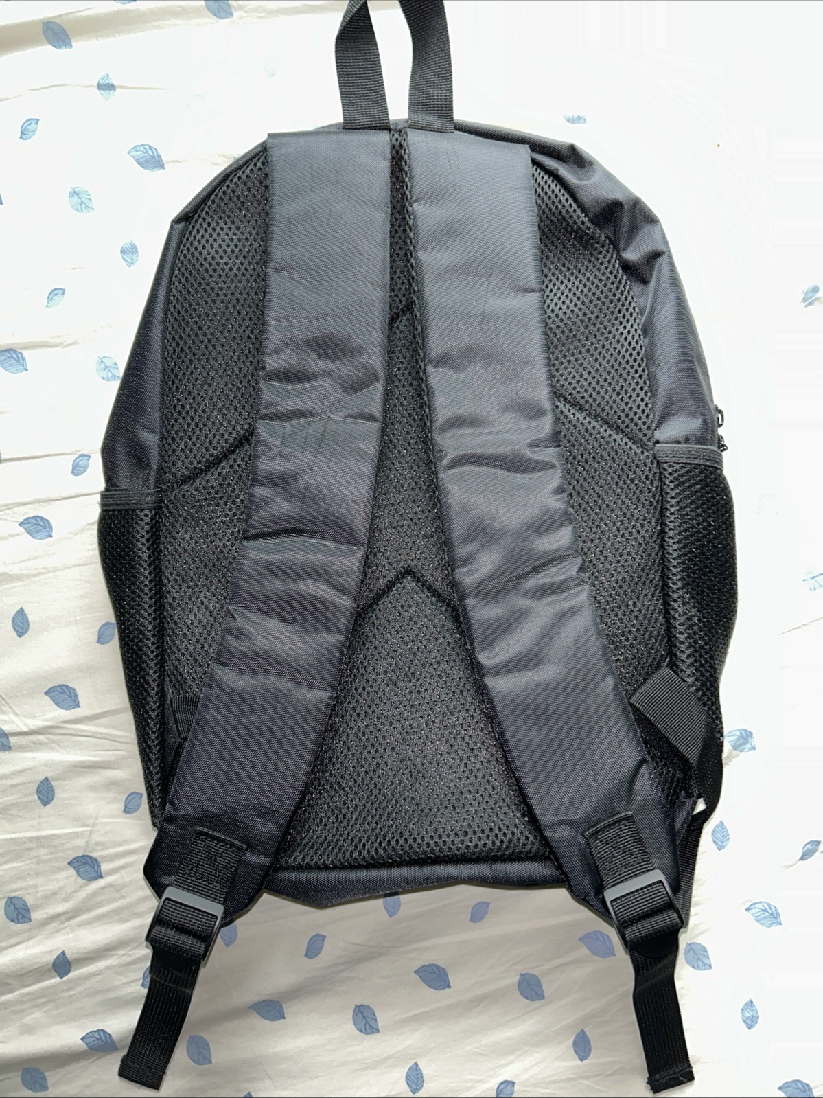 VLone Black Backpack Blue V with White Snake Red Eyes