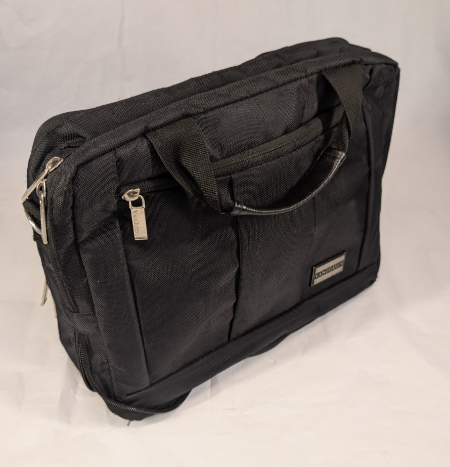 Vangoddy El Prado 3 In 1 Hybrid Laptop Bag Briefcase Backpack Black