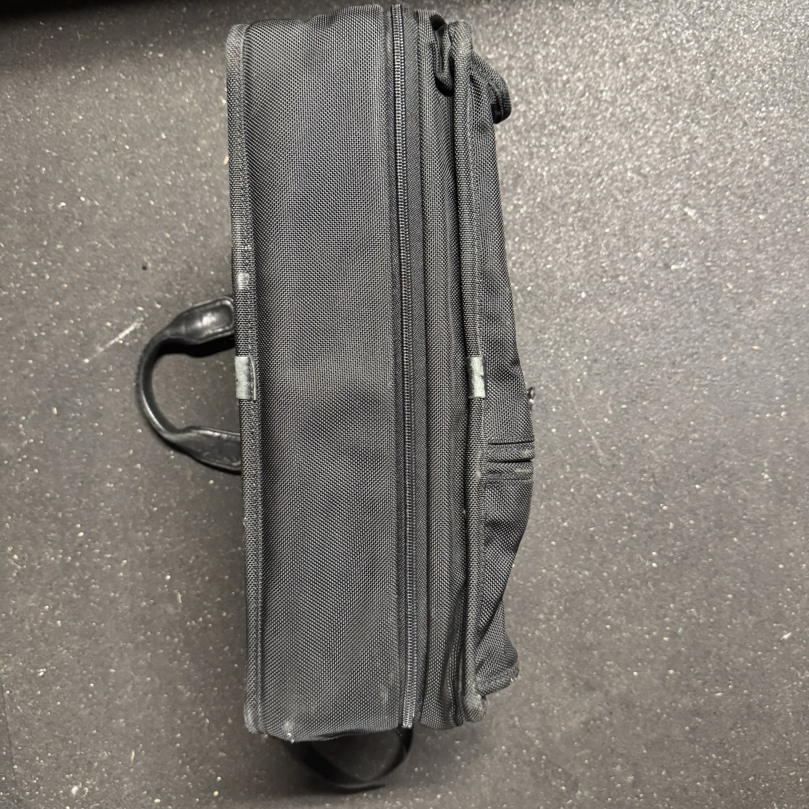 TUMI Alpha Black Ballistic Expandable Laptop Business Briefcase 26041D4