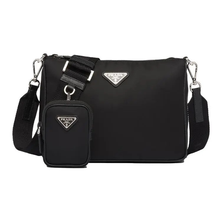 PRADA Hobo Nylon Crossbody Single Shoulder Bag Men’s 9.4×2.4×7.3 in