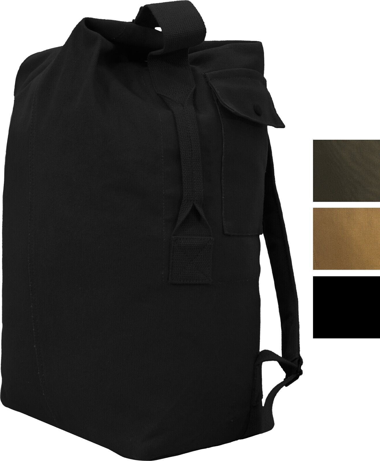 Top Load Canvas Backpack Duffle Bag Shoulder Nomad Duffel 24″ x 12″ x 8″, 38L