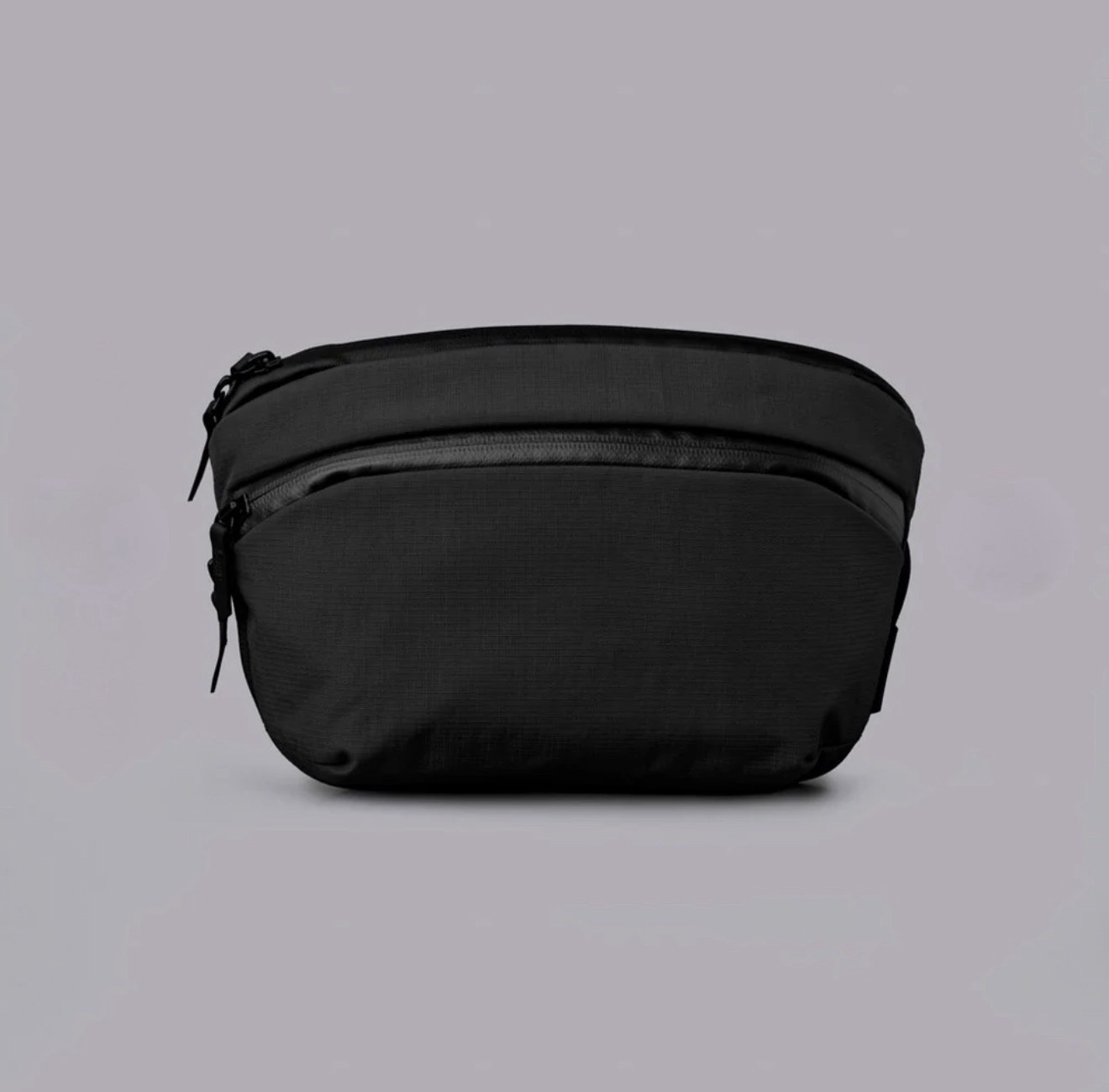 ALPAKA Flight Sling Black Axoflux 210D Ripstop Nylon Travel Crossbody Bag 2L