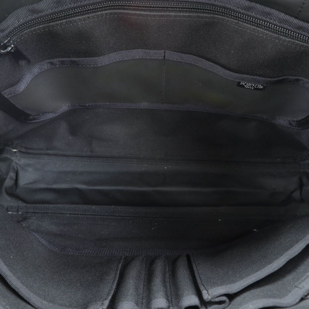 Porter Clip 2Way Briefcase Shoulder Bag Black Canvas Nylon Made in Japan