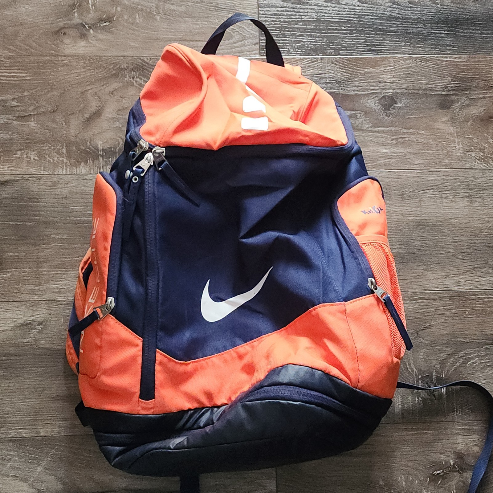 Nike Hoops Elite Max Air Team Backpack Orange 3 Zip With Shoe Pocket