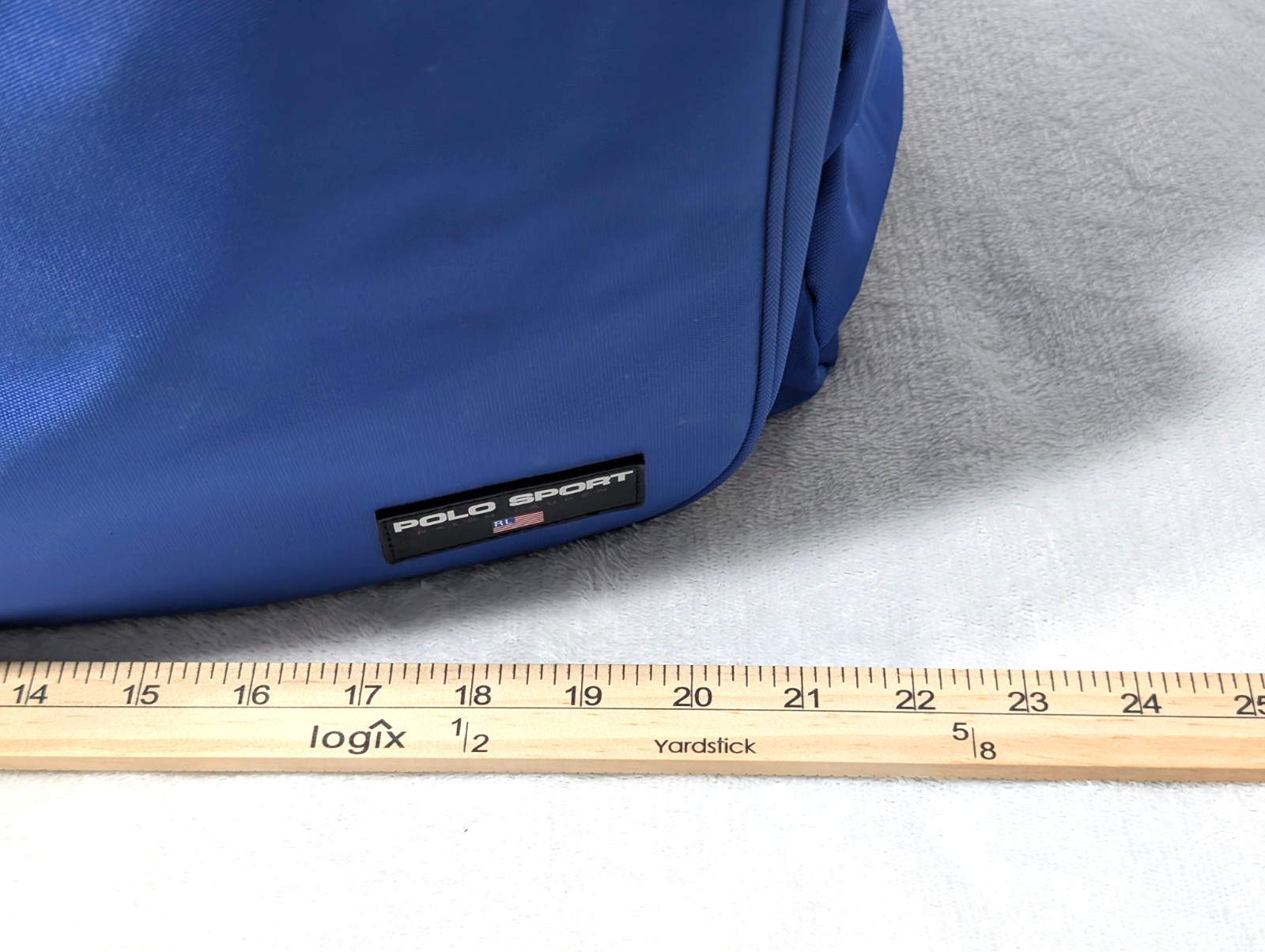 Vintage Polo Sport Large Travel Duffle Bag Royal Blue