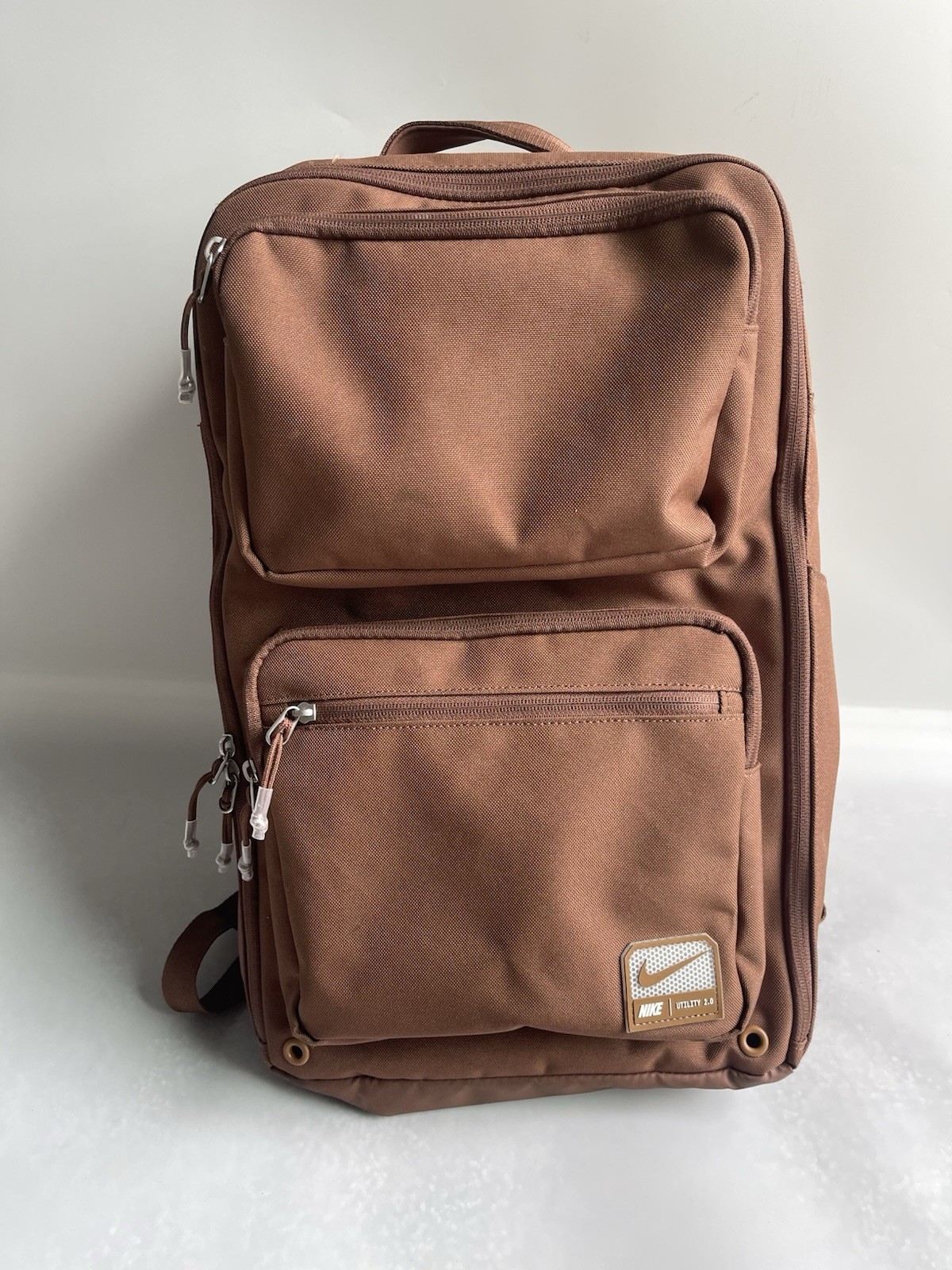 Nike Utility 2.0 Backpack Brown Laptop Travel School Bookbag Fair Condition