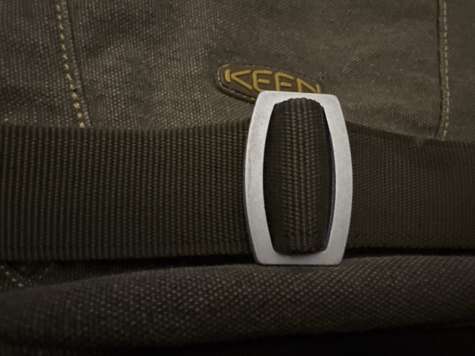Vintage Keen Messenger Bag green khaki Hybrid Transport canvas Magnetic Closure