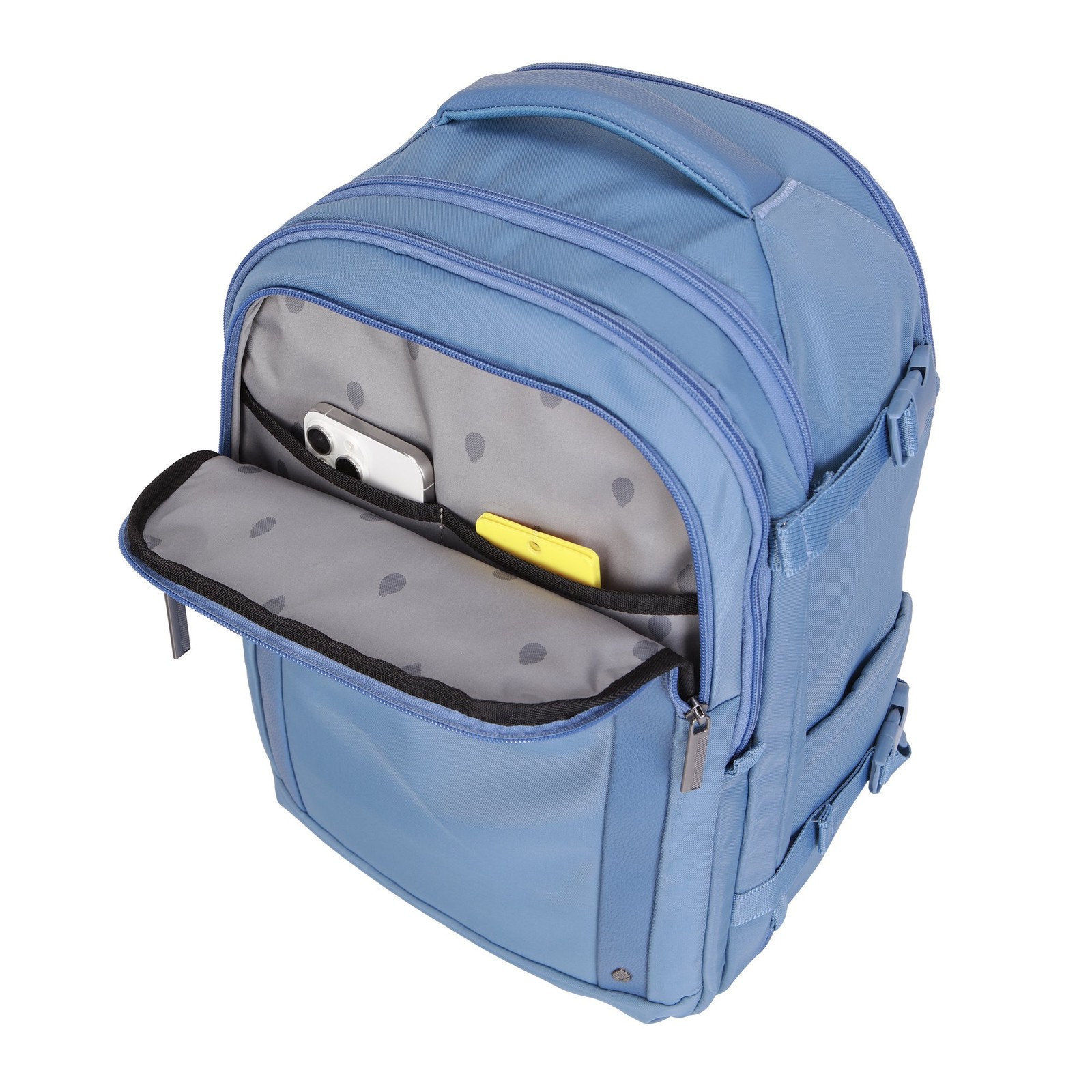 Blue Shadow 18″ Nylon Travel Backpack with 15″ Laptop Sleeve — EUC!