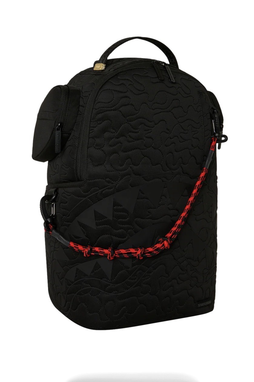 Sprayground Shark Central Kyushu Mountain Backpack❄️New Black Bookbag School Bag