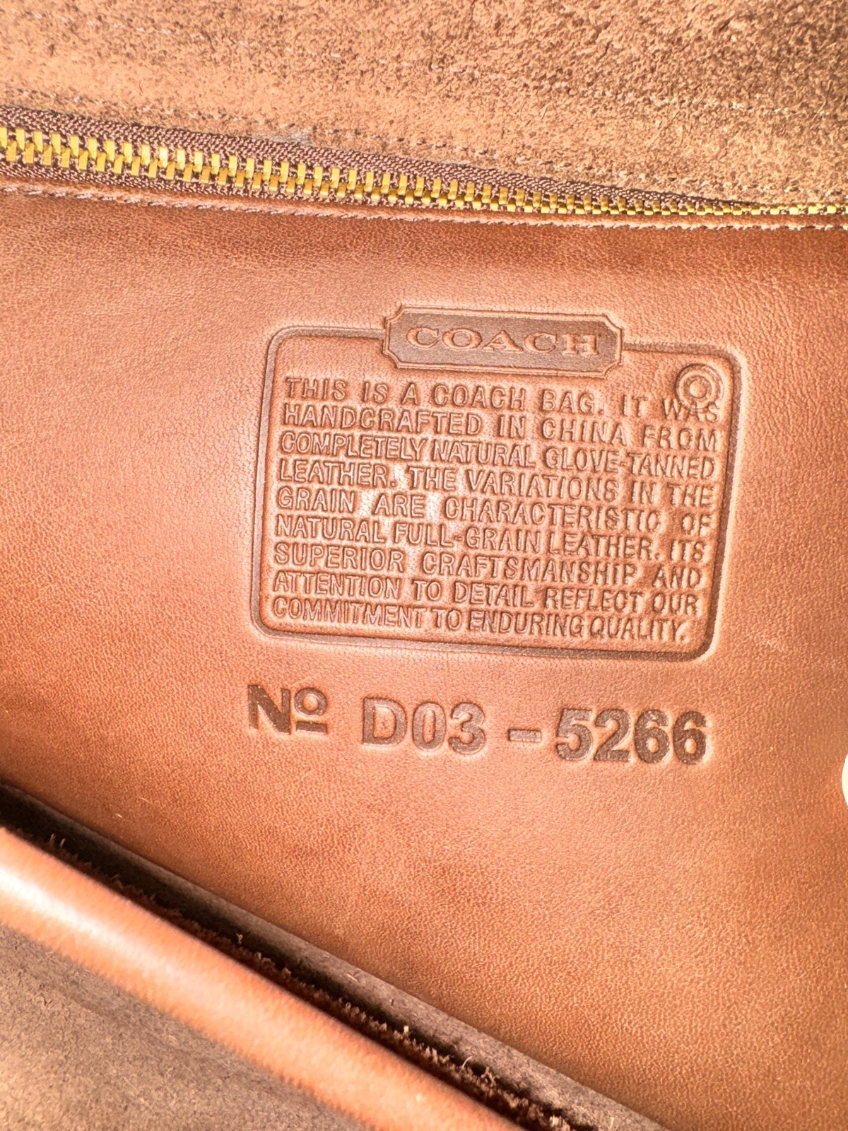 COACH Metropolitan Briefcase vintage brown leather