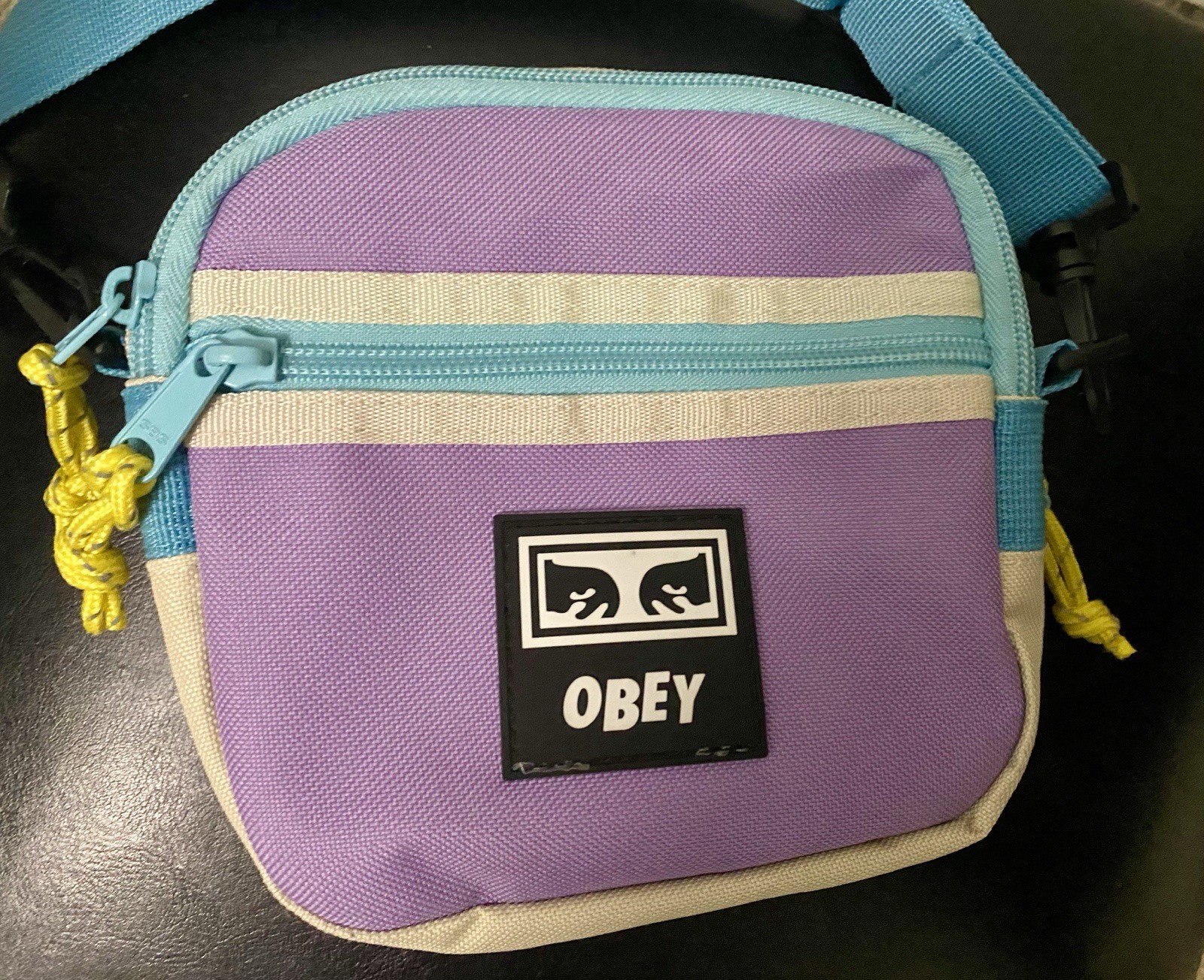 OBEY Urban Outfitters Conditions Traveler Bag III Crossbody Purple Skater NWOT