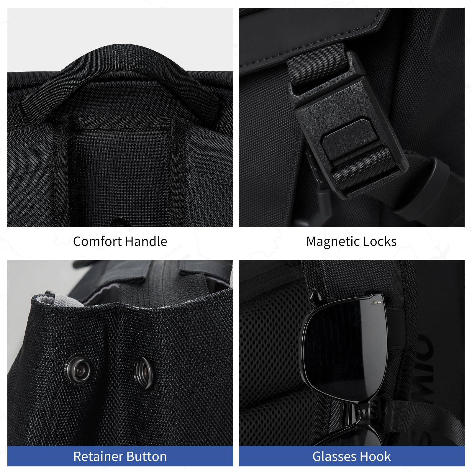 Backpack for Men, 16 Inch Laptop Backpack for Men with Magnetic Buckle, Water…