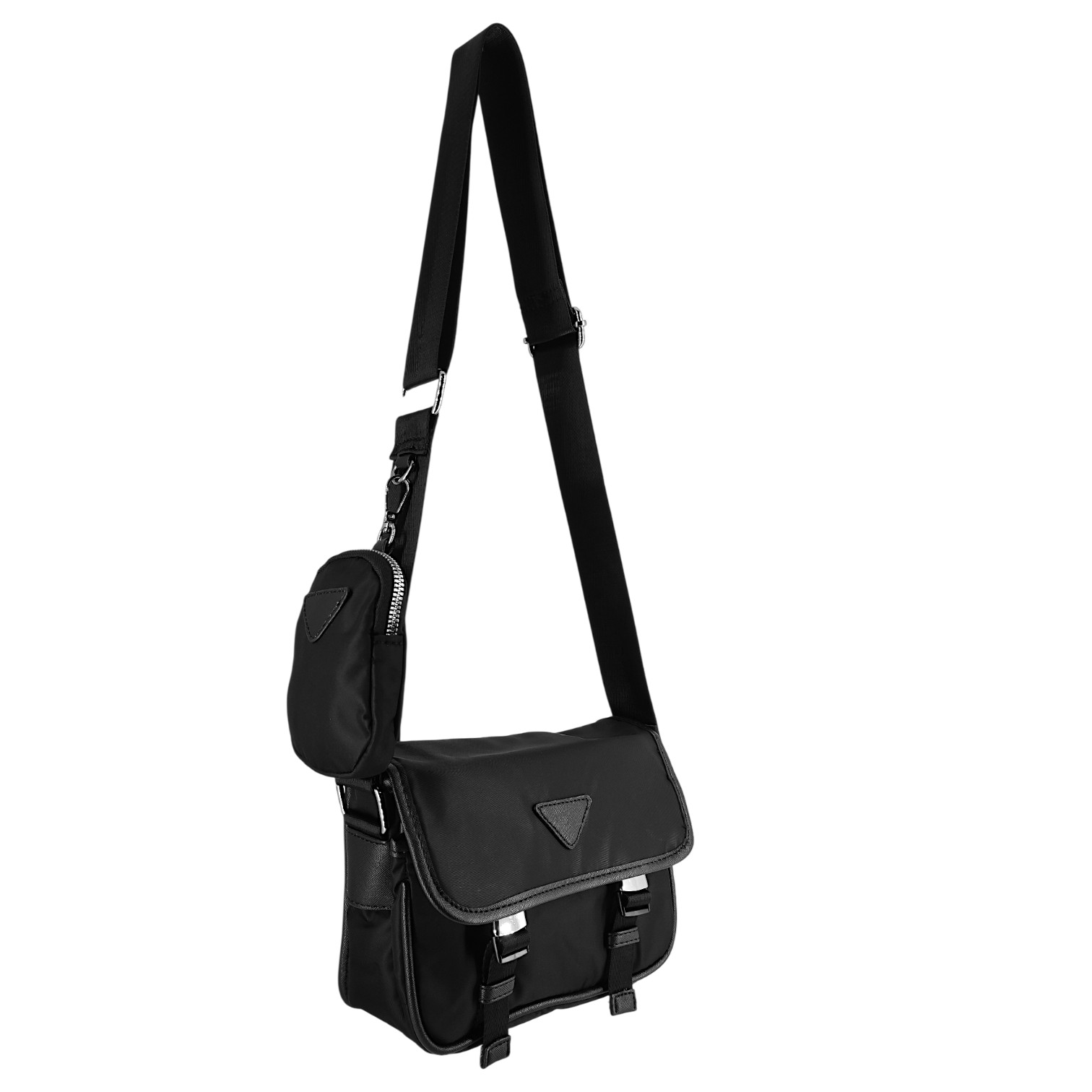 Men’s Small Crossbody Messenger Bag with Mini Bag Satchel Nylon 1839