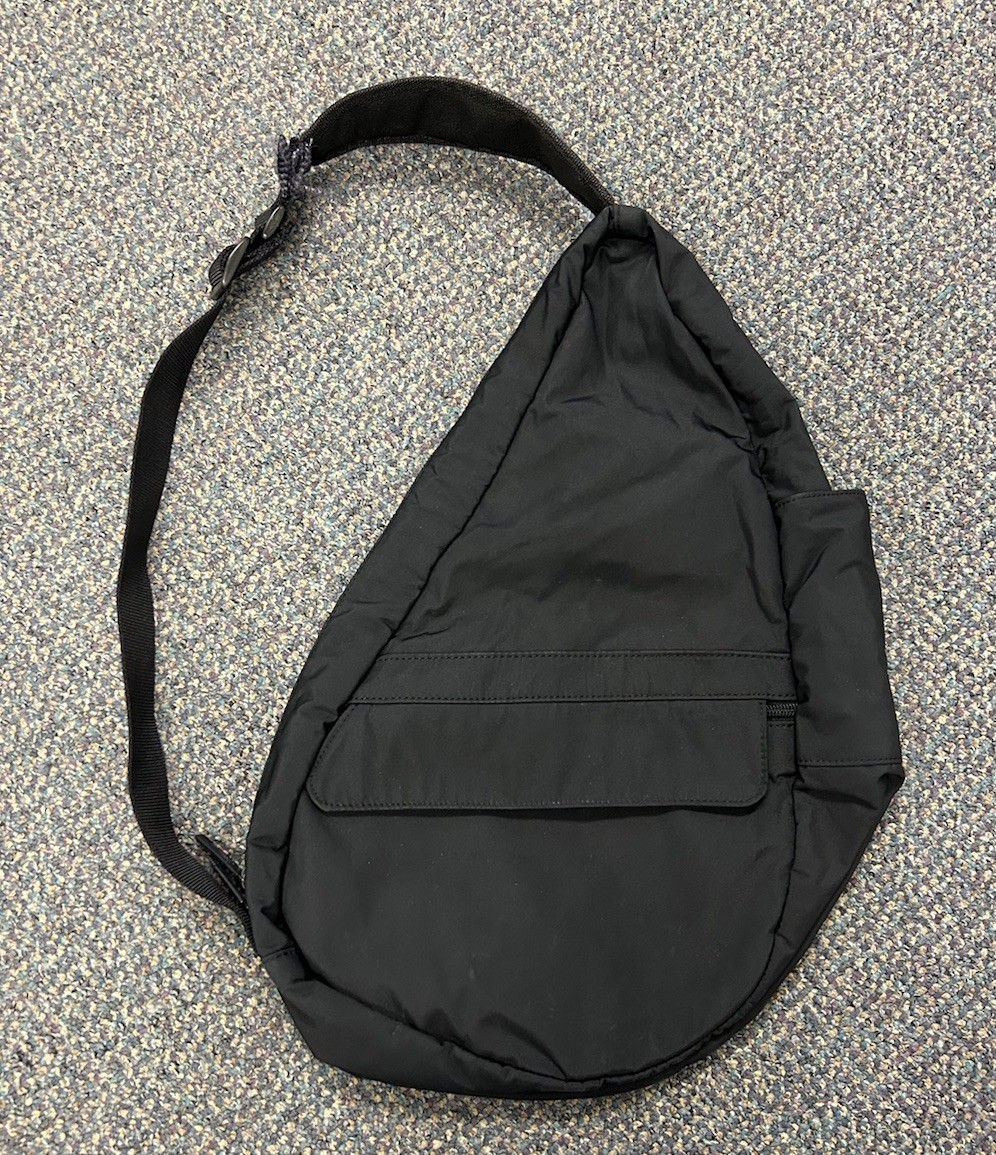 Vintage LL Bean Ameribag Men’s Black Nylon Chest Crossbody Shoulder Bag
