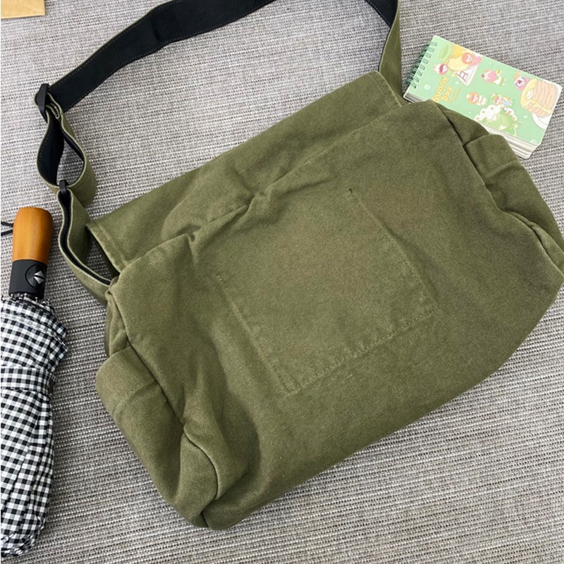 Messenger Bag Outdoor Canvas Satchel Crossbody Shoulder Bag Daypack Bookbag