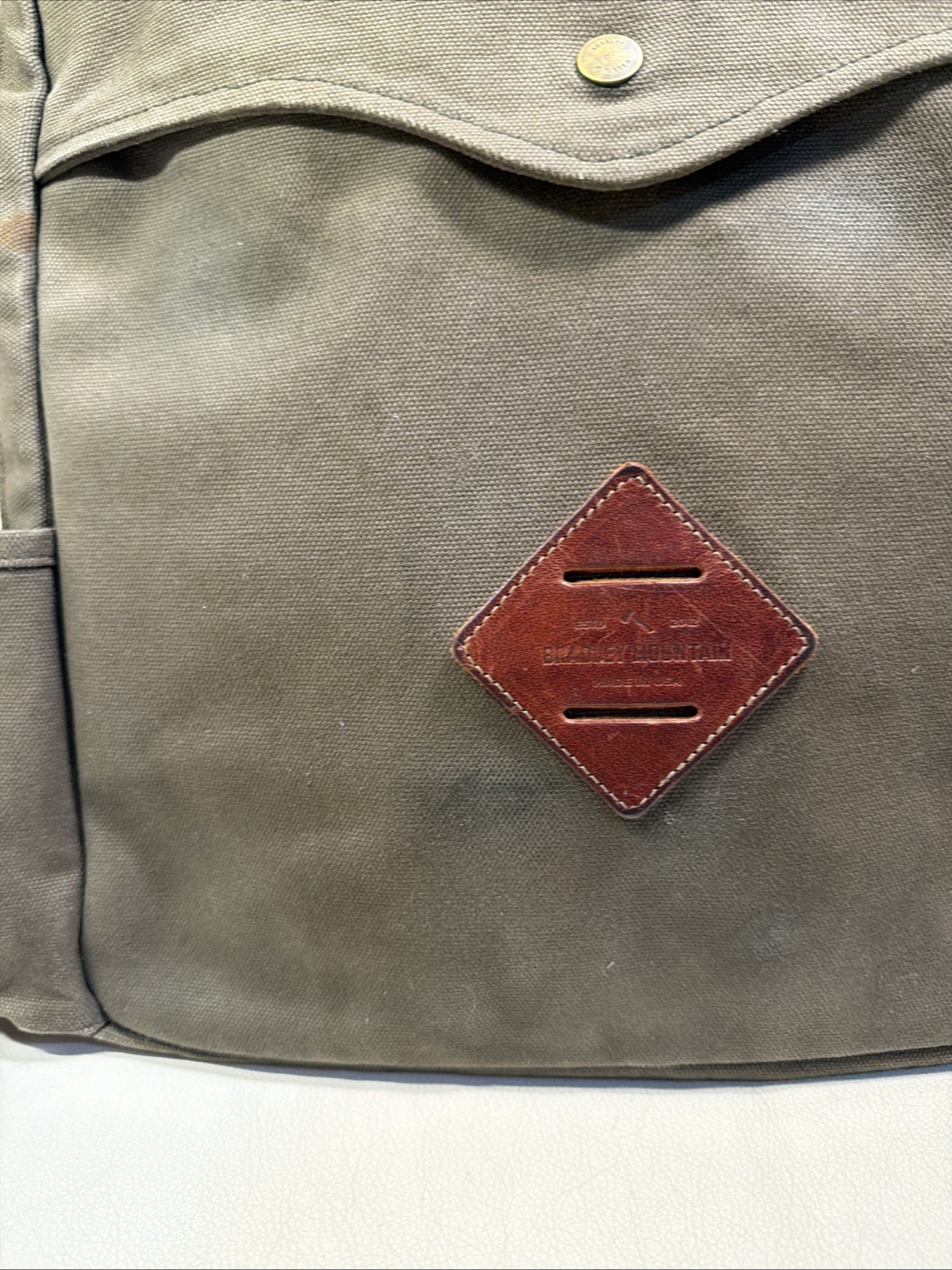 Bradley Mountain Large 17” Waxed Canvas Backpack – Field Tan – Made in the USA