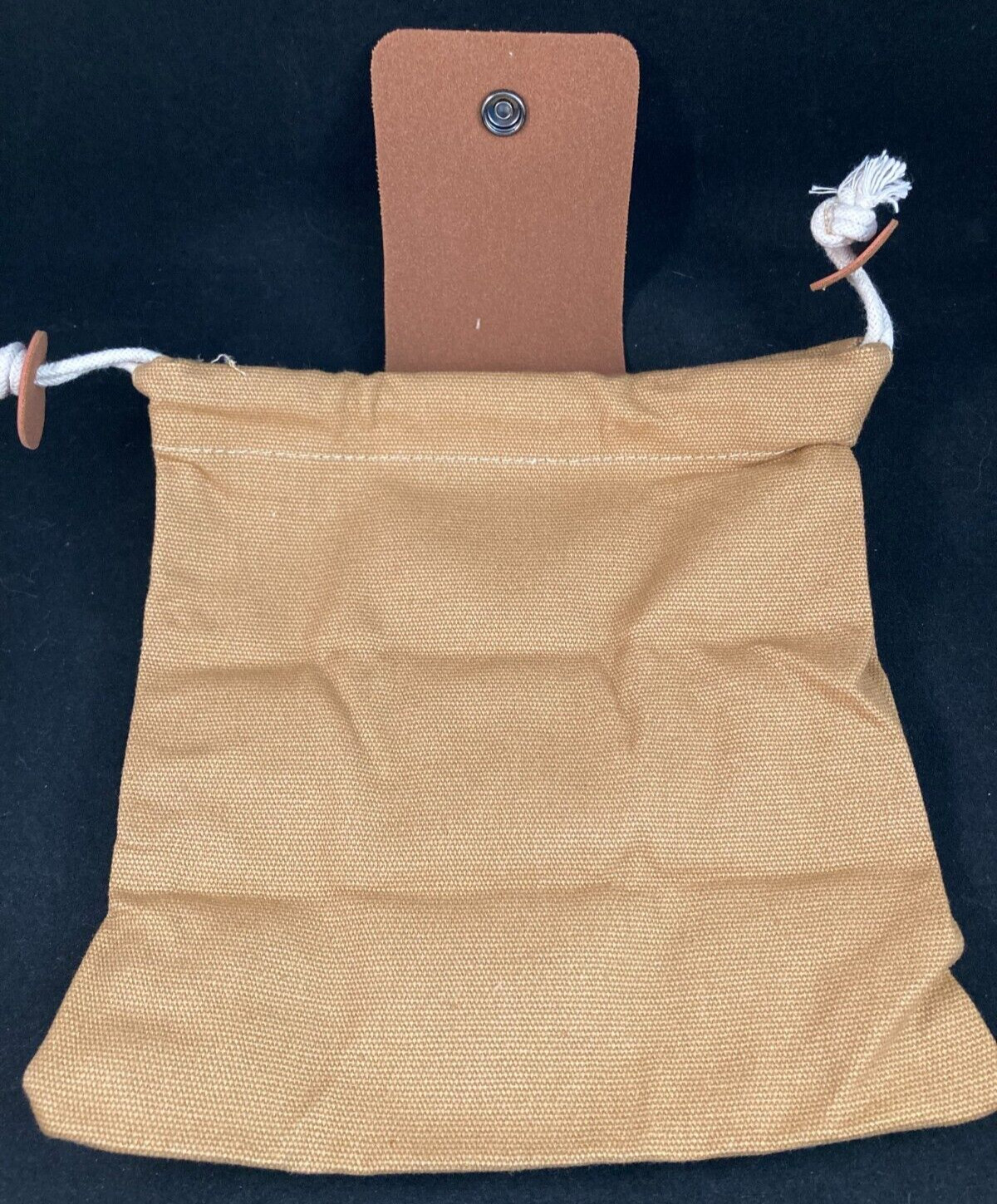 Leather Canvas Foraging Pouch – Collapsible Outdoor Bag – 10.5cmx8cm/21cmx22cm
